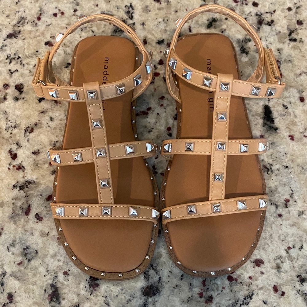 Madden Girl Beige Studded Sandals